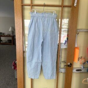 Chambray Paperbag Waist Vintage 80's Pants